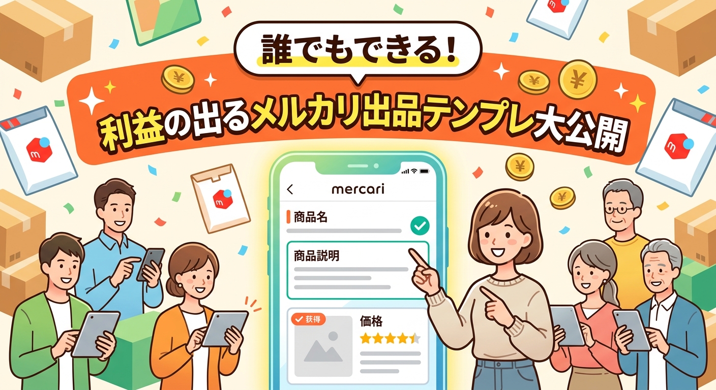 9日目：誰でもできる！利益の出るメルカリ出品テンプレ大公開